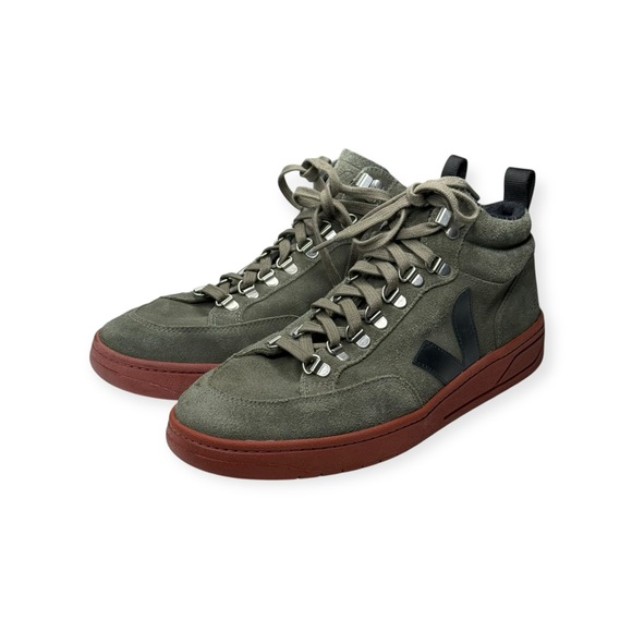 VEJA ★ Roraima High Top Sneaker ★ Olive Suede ★ 43 EU 10 ★ Ecological Fair Trade - Picture 8 of 16